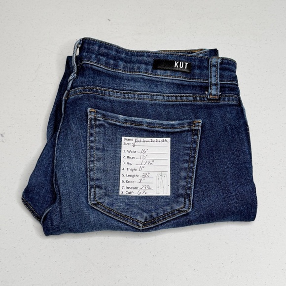 Kut from the Kloth High Rise Cathrine Fab Ab Boyfriend Denim Jeans - Picture 15 of 16